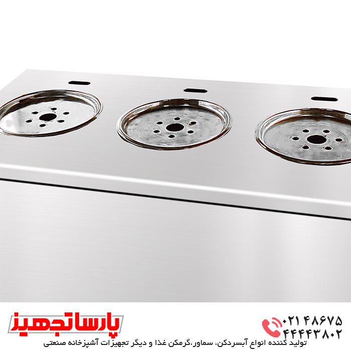 درب سماور گازی استیل 30 لیتری