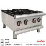 اجاق گاز پایه دار استیل 4 شعله
