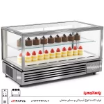 ویترین کیک یخچالی استیل 90 سانتی